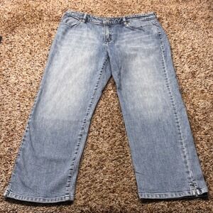 Indigo Palms Denim‎ Company Womens Straight Leg Light Wash Jeans Size 8R